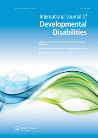 Forsidebilde av Journal International Journal of Developmental Disabilities