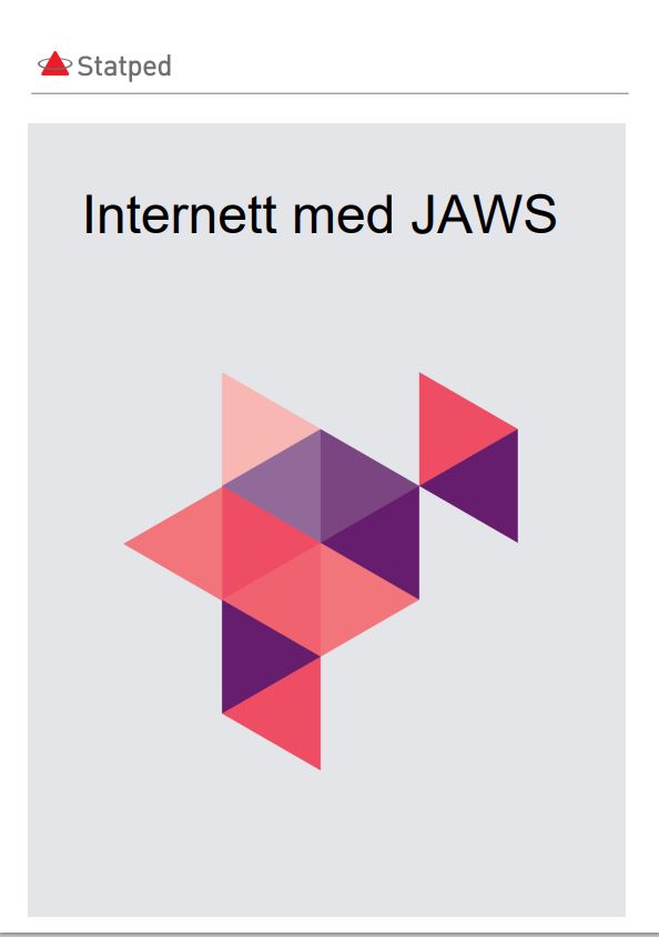 Forside av hefte om Internett og JAWS