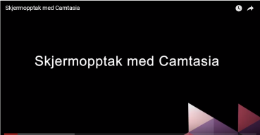 Hvordan ta skjermopptak med Camtasia