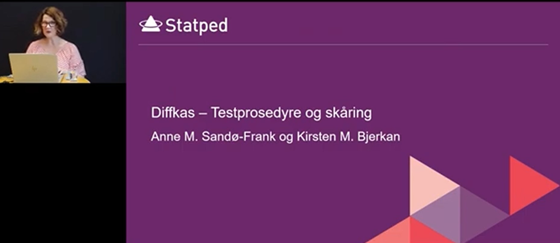 Viser en som holder et digitalt innlegg om Diffkas
