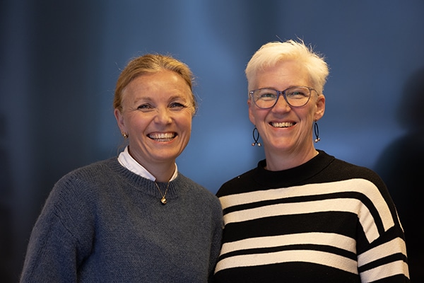 Avdelingsleder og synspedagog i PP-tjenesten, Gry T. Rennan, og synspedagog Marit Herø Ulla i voksenopplæringen.