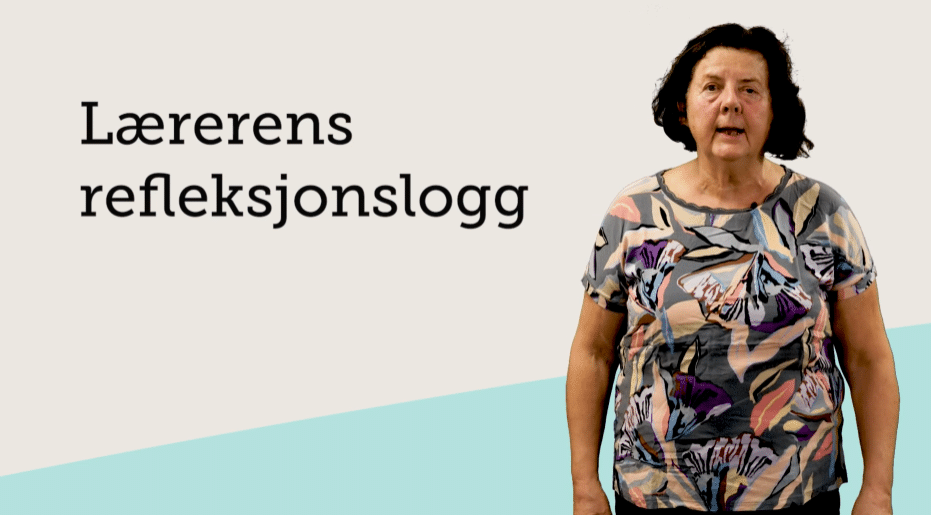 Bilde fra video - Lærerens refleksjonslogg