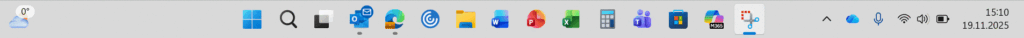 Oppgavelinje Win 11 med apper