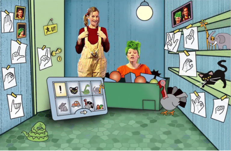 bilde fra film med to damer og bilder av håndformer