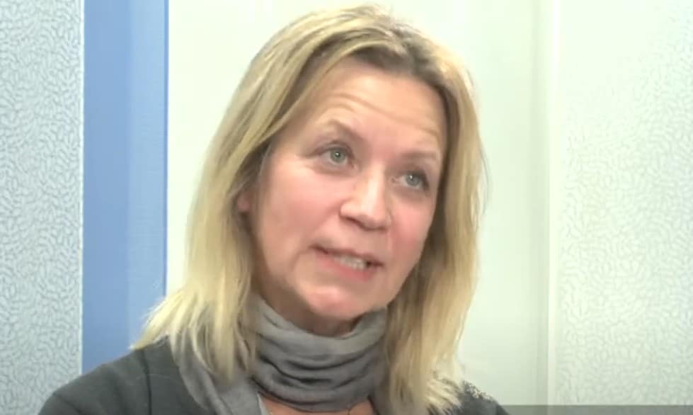 Bilde fra film av ei dame