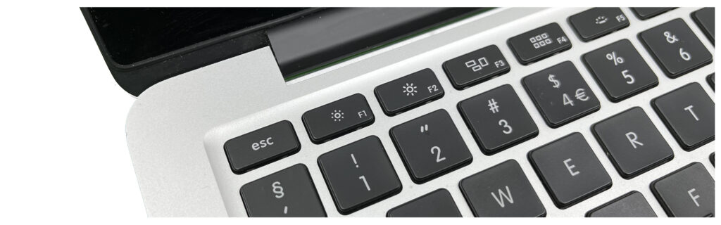 Utsnitt Mac-tastatur