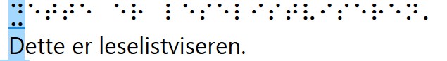 Illustrasjon av leselistviser