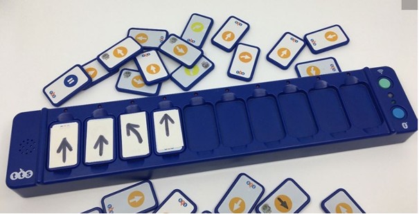 Tactile reader med brikker
