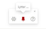 Symbolet for dikteringsknappen i Office365.