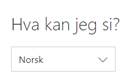 Viser knappen "hva kan jeg si?" i Office365