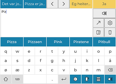 Tastatur til støtte for å bli presis