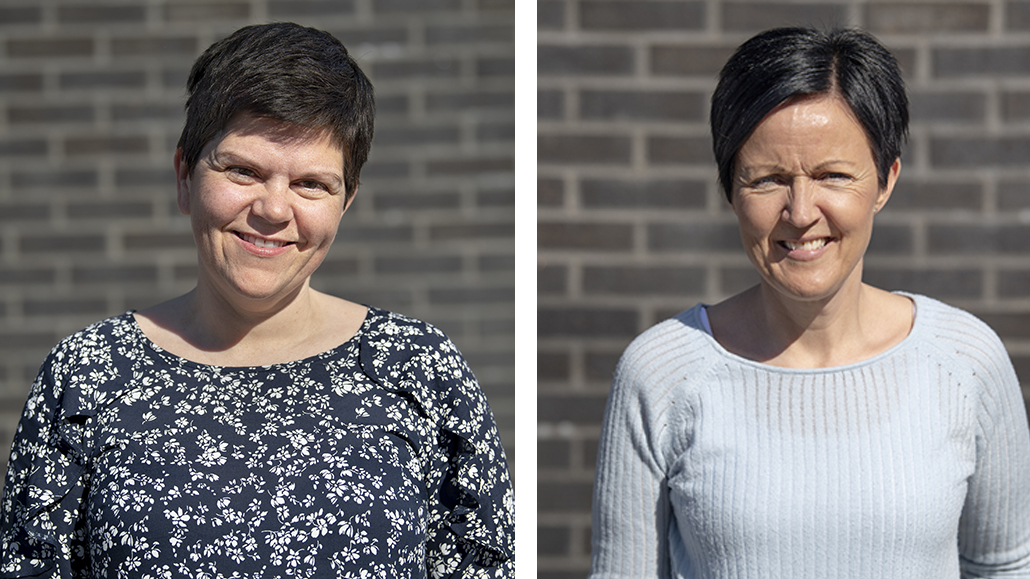Fra venstre: Tove Glomset, lærer ved Spjelkavik barneskole og kontaktlærer Marianne Årseth