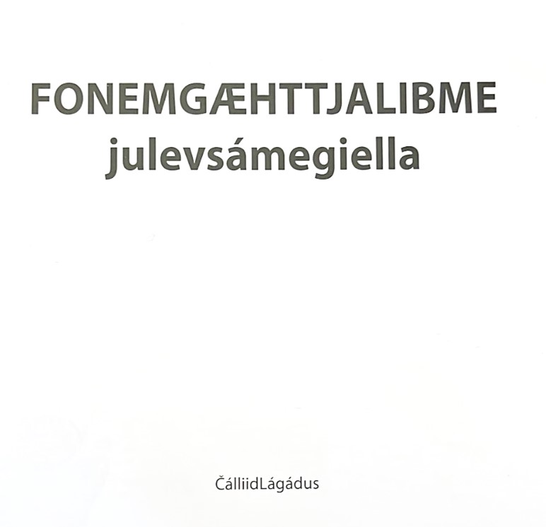 Tekst" Foniebmgæhttjalibme julevsámegiellaj"