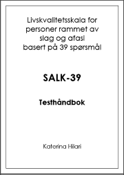 Forsidebilde til SALK 39-Testhåndbok. "Livskvalitet for personer rammet av slag og afasi basertpå 39 spørsmål"