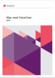 Forside; Mac med VoiceOver 2016
