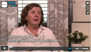 Skjermdum video Vigdis som snakker