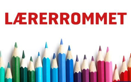 Logo podcast med teksten Lærerrommet og bilde av blyanter i mange farger